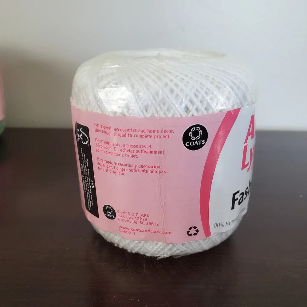Aunt Lydia's Crochet Thread Fashion ~ Size 3 Lot of 4 Skeins NWT 100% Cotton